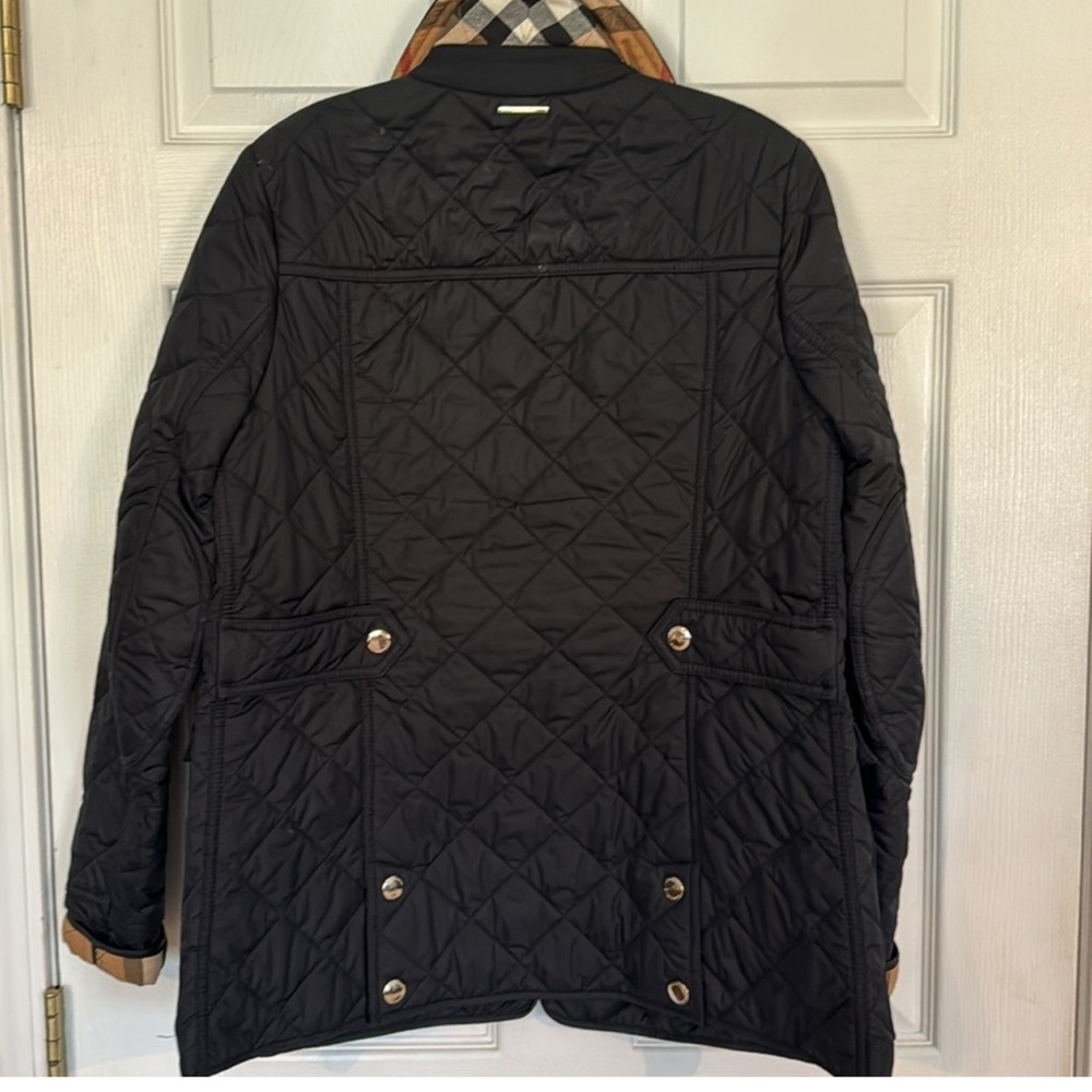 Black Burberry quilted coat - Picture 6 of 7